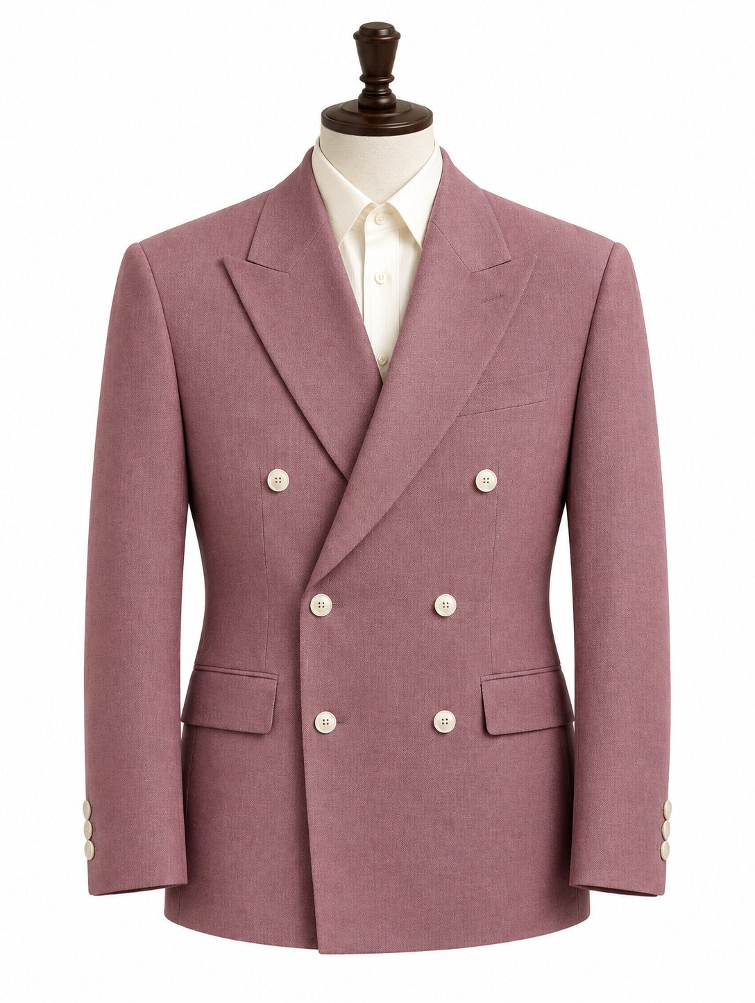 Mauve Double-Breasted Two-Piece Suit