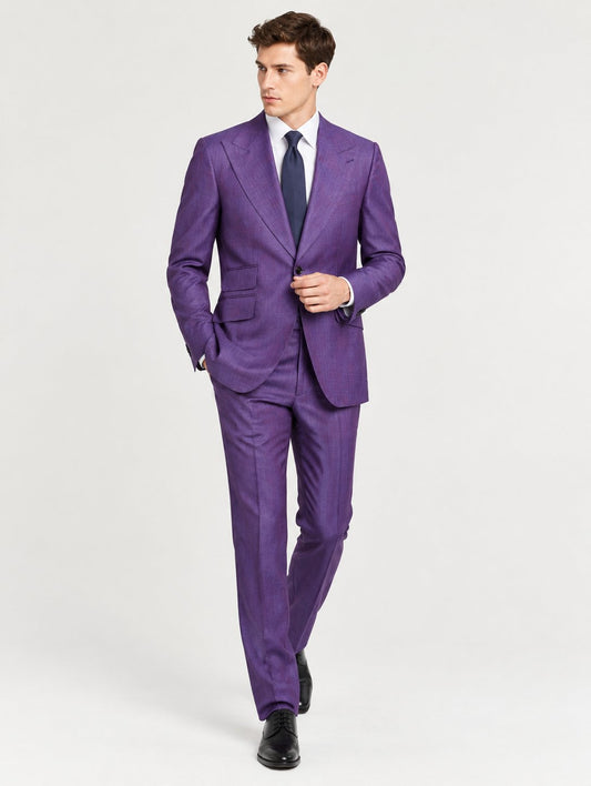 Purple Gradient Two-Piece Suit