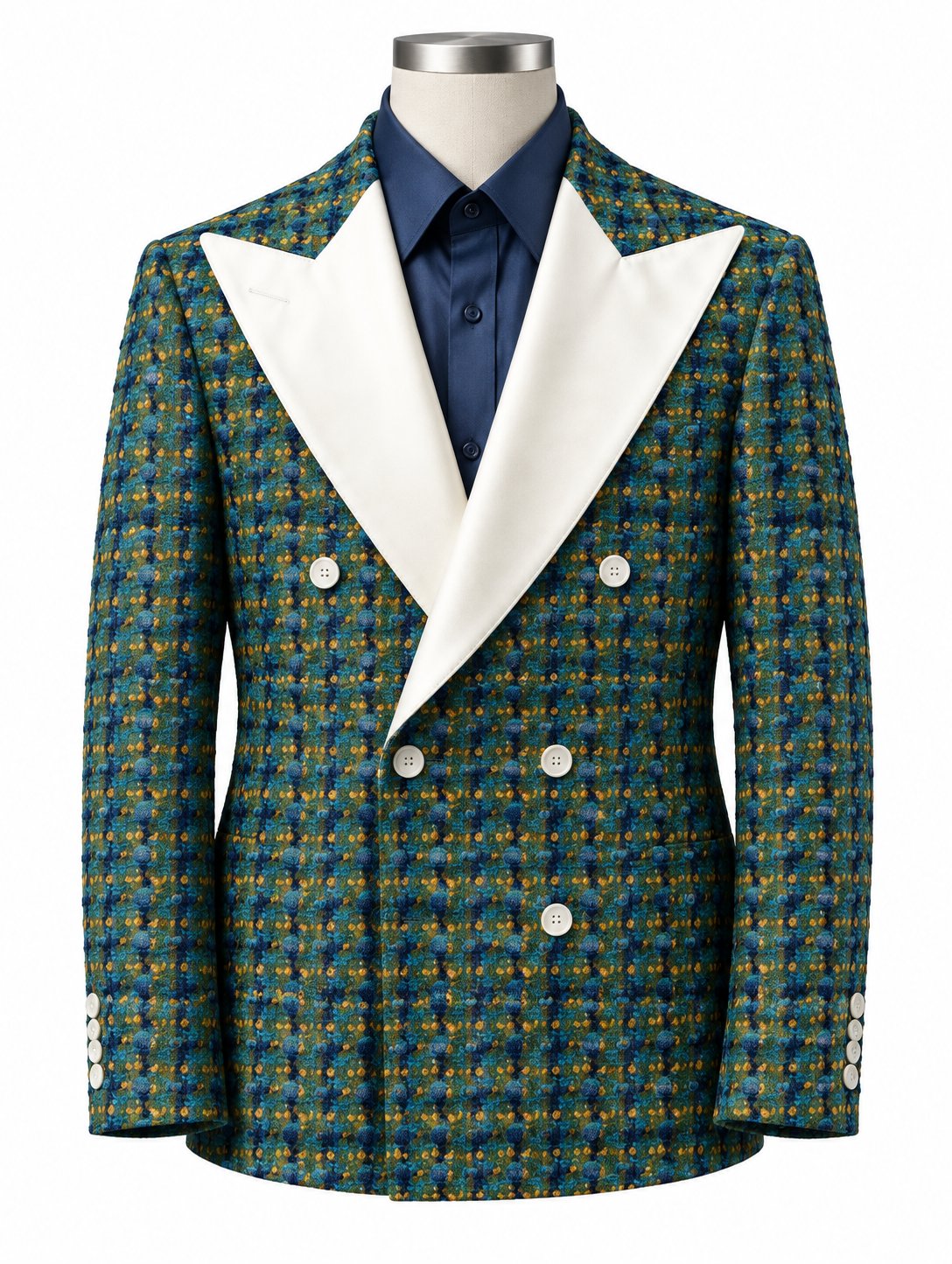 Green Tweed Tuxedo with Shirt