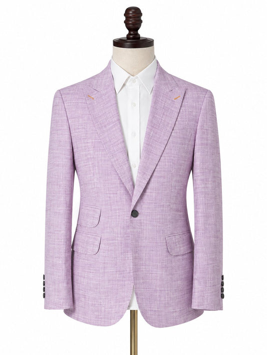 Lavender Notch Lapel One-Button Suit