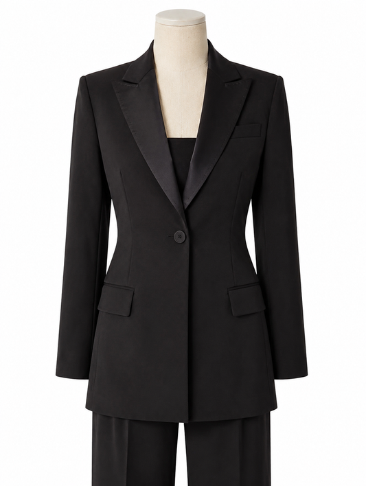 Black Single-Breasted Suit