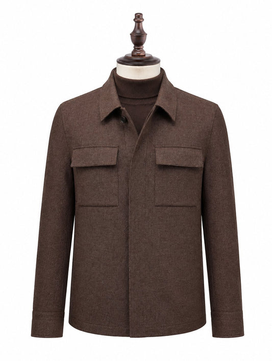 Brown Shirt Blazer