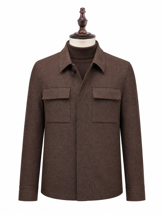 Brown Shirt Blazer