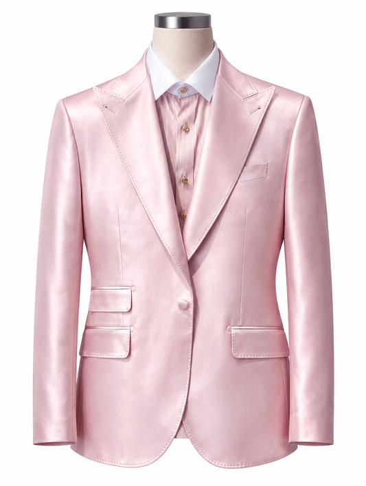 Pink Peak Lapel Suit