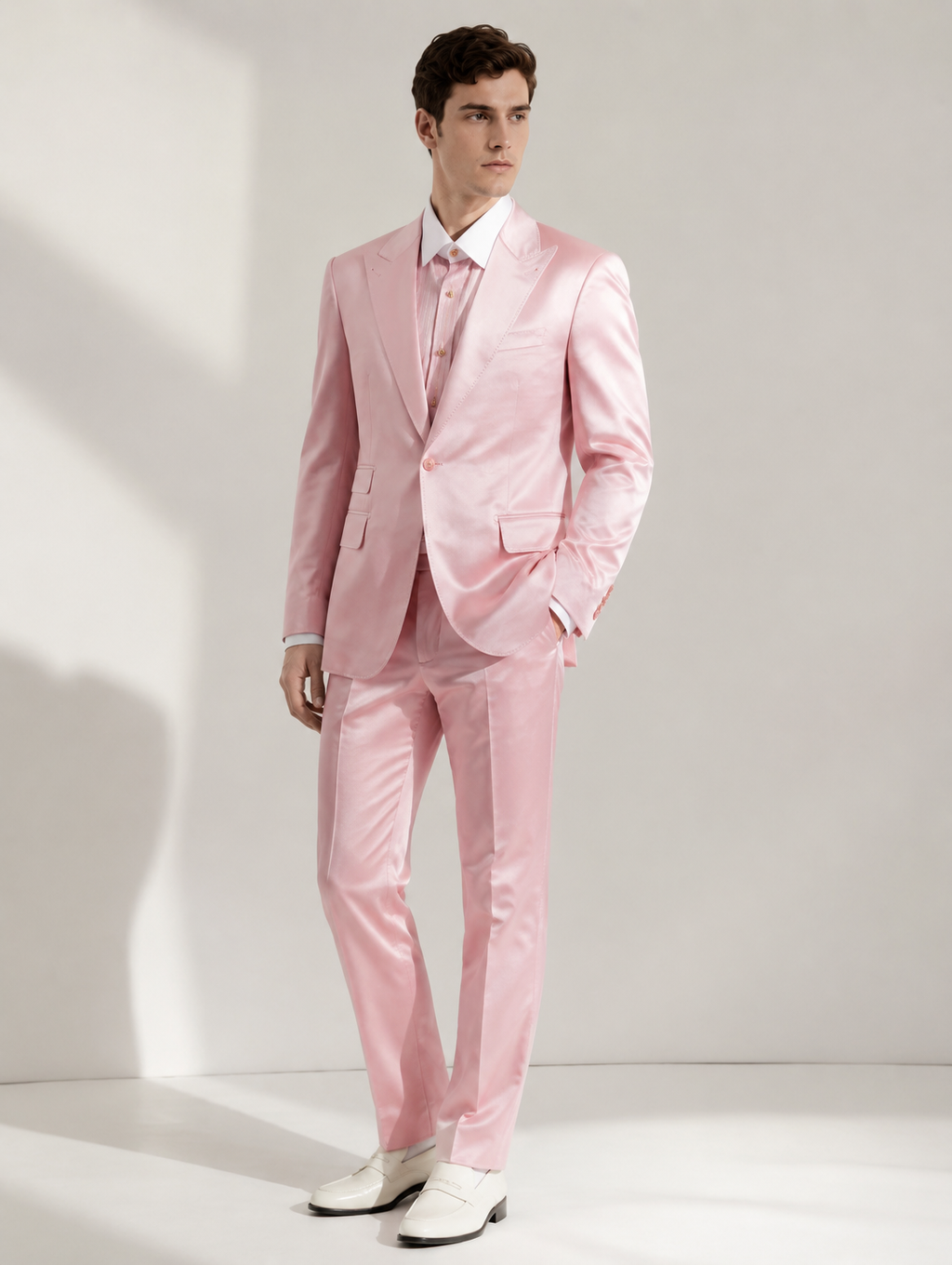 Pink Peak Lapel Suit