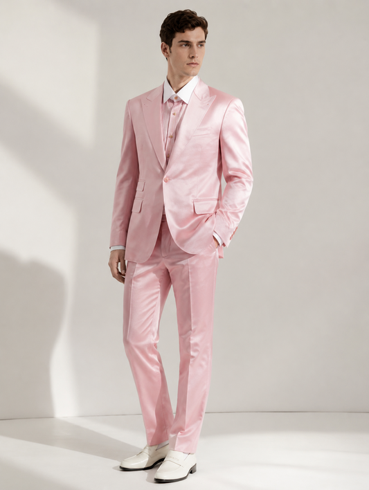 Pink Peak Lapel Suit