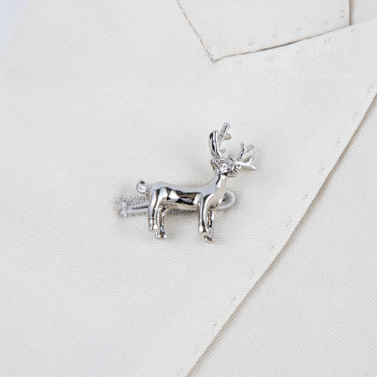 3D Stag Lapel Pin