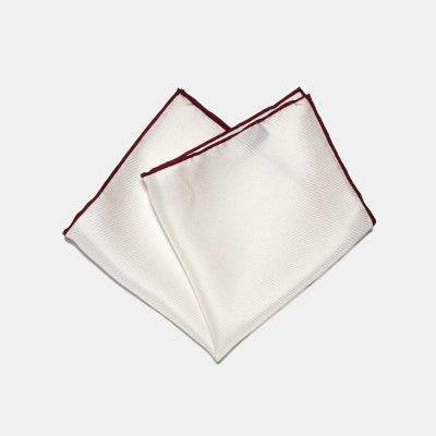 Contrast Edge Silk Square