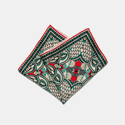 Medallion Motif Silk Square