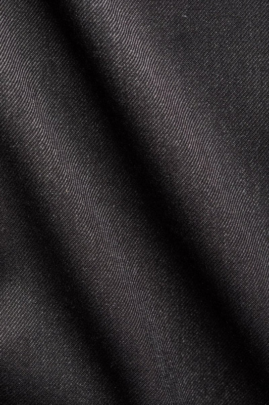 Charcoal Gray Flat-Front Pants