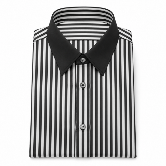 Black Striped Dress Shirt