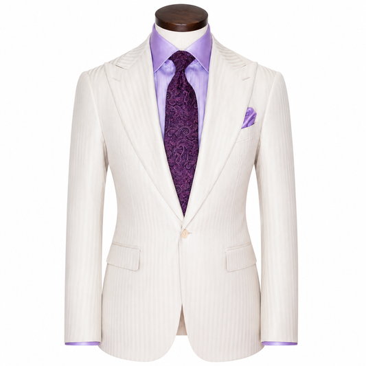 Ivory Linen Summer Suit