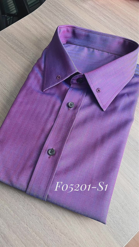 Purple Button-Down Shirt