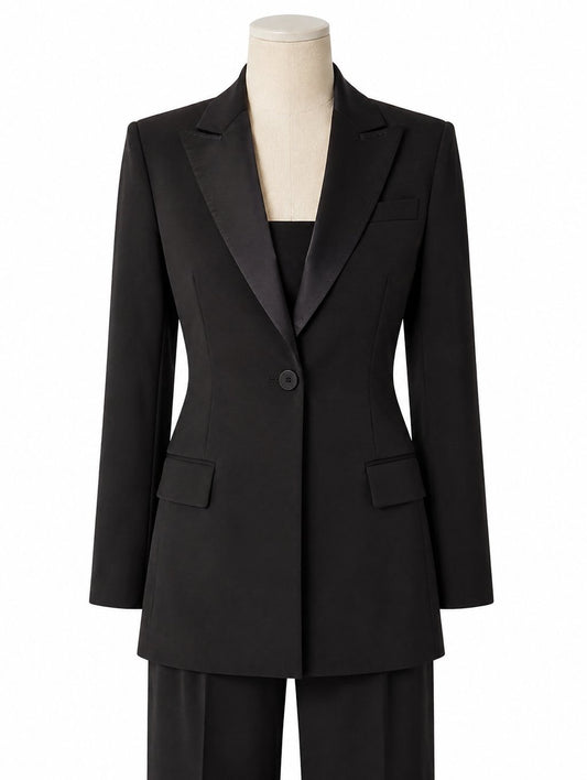 Black Single-Breasted Suit